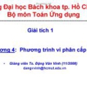 Bài giảng Giải tích 1: Chương 4 - TS. Đặng Văn Vinh