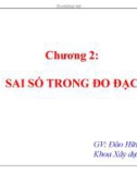 Chương 2: SAI SỐ TRONG ĐO ĐẠC