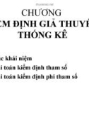 Lý thuyết xác xuất thống kê - Chương 7: Kiểm định giả thuyết thống kê