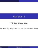 Bài giảng Giải tích III - TS. Bùi Xuân Diệu