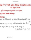 Bài giảng Phương pháp tính: Chương 4 - Ngô Thu Lương