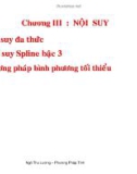 Bài giảng Phương pháp tính: Chương 3 - Ngô Thu Lương