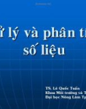 Bài giảng Phương pháp nghiên cứu khoa học môi trường: Chương 7 - TS. Lê Quốc Tuấn