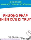 Bài giảng Phương pháp nghiên cứu di truyền: Phần 2