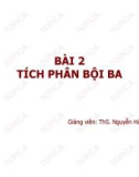 Bài giảng Giải tích: Bài 2 - ThS. Nguyễn Hải Sơn