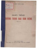 Giáo trình Phương trình đạo hàm riêng (Tập 2): Phần 1