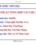 Kỹ thuật tổng hợp vật liệu vô cơ - Chương 1