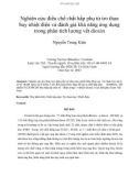 Nghiên cứu điều chế chất hấp phụ từ tro than bay nhiệt điện và đánh giá khả năng ứng dụng trong phân tích lượng vết dioxin