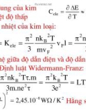 Bài giảng Vật lý đại cương - Vật rắn tinh thể phần 3