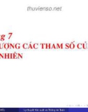 Bài giảng Lý thuyết xác suất và thống kê toán: Chương 7 - Mai Cẩm Tú