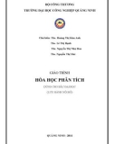 Giáo trình Hóa học phân tích: Phần 1 - Trường ĐH Công nghiệp Quảng Ninh