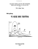 Bài giảng Vi sinh môi trường: Phần 1 - TS. Lê Quốc Tuấn