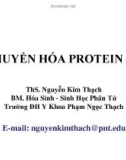 Bài giảng Hóa sinh - Bài: Chuyển hóa protein (Phần 1)