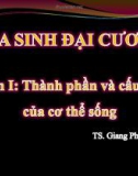 Bài giảng Hóa sinh đại cương: Chương 1 - Giang Thị Phương Ly