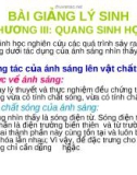 Bài giảng lý sinh: Chương 3