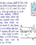 Bài giảng Cơ học chất lưu: Bài tập