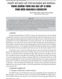 Thiết kế một số thí nghiệm mô phỏng trong chương trình hóa học lớp 12 bằng phần mềm Crocodile Chemistry