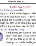 Bài giảng Vật lý đại cương 2: Quang học lượng tử (TS. Lý Anh Tú)