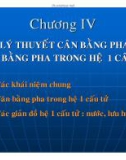 LÝ THUYẾT CÂN BẰNG PHA - CÂN BẰNG PHA TRONG HỆ 1 CẤU TỬ