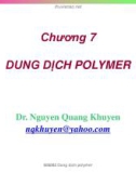 Hóa học hóa lý polymer (TS. Nguyễn Quang Khuyến) - Chương 7