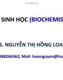 Bài giảng Hóa sinh học: Chương 2 - TS. Nguyễn Thị Hồng Loan