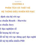 CHƯƠNG 4 PHÂN TÍCH VÀ THIẾT KẾ HỆ THỐNG ĐIỀU KHIỂN RỜI RẠC