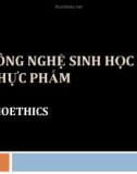 Bài giảng Công nghệ sinh học thực phẩm: Chương 4(3) - ThS. Phạm Hồng Hiếu