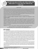 Giải pháp ứng dụng hệ thống giao thông thông minh trong quản lý và vận hành giao thông đô thị tại Việt Nam