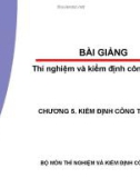 Chương 5: Kiểm định công trình