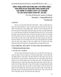 Tầng chứa nước Hôlôcen khu vực đồng bằng ven biển từ Hà Tĩnh đến Thừa Thiên Huế; Đặc điểm và những nguy cơ ô nhiễm do các hoạt động kinh tế - xã hội