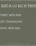 KHÍ HẬU KIẾN TRÚC - NGUYỄN TĂNG VŨ