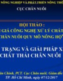 Bài giảng Hiện trạng và giải pháp xử lý chất thải chăn nuôi