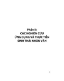 kỷ yếu hội thảo khoa học sinh thái nhân văn và phát triển bền vững một số vấn đề từ lý luận đến thực tiễn - phần 2