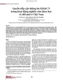 Quyền tiếp cận thông tin khoa học và công nghệ trong hoạt động nghiên cứu khoa học và đổi mới ở Việt Nam