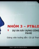 DỰ ÁN XÂY DỰNG CÔNG VIÊN PAVIE