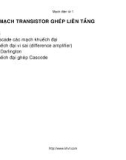 Chương 5: Mạch Transistor ghép liên tầng