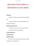 Giáo án Công nghệ lớp 7 : Tên bài dạy : KHÁI NIỆM VỀ ĐẤT TRỒNG VÀ THÀNH PHẦN CỦA ĐẤT TRỒNG