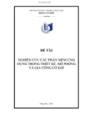 Đề tài: Nghiên cứu các phần mềm ứng dụng trong thiết kế, mô phỏng và gia công cơ khí