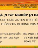 ỨNG DỤNG GIÀN ANTEN THÍCH ỨNG CHO THÔNG TIN DI ĐỘNG CDMA