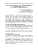 Đa dạng thành phần loài và sự phân bố theo độ cao của họ ếch cây rhacophoridae tại Khu Bảo tồn thiên nhiên đề xuất Pù Hoạt