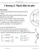 Bài giảng Mạch điện tử - Chương 4: Mạch điện ba pha