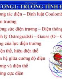 Bài giảng Vật lý đại cương - Chương 1: Trường tĩnh điện