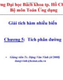 Bài giảng Giải tích hàm nhiều biến: Chương 5 - TS. Đặng Văn Vinh