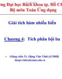 Bài giảng Giải tích hàm nhiều biến: Chương 4 - TS. Đặng Văn Vinh