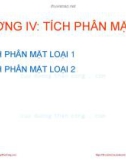 Bài giảng Giải tích hàm nhiều biến – Chương 4: Tích phân mặt