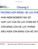 Bài giảng Cơ lý thuyết: Chương 3 - ThS. Ngô Văn Cường