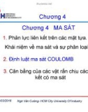 Bài giảng Cơ lý thuyết: Chương 4 - ThS. Ngô Văn Cường