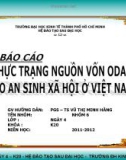 Báo cáo: Thực trạng nguồn vốn ODA cho an sinh xã hội Việt Nam