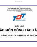 Môn học: Nhập môn công tác xã hội - CN. Phạm Thị Hà Thương