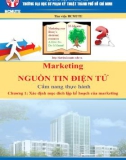 Chương 1: Xác định mục đích lập kế hoạch của Marketing - Marketing nguồn tin điện tử